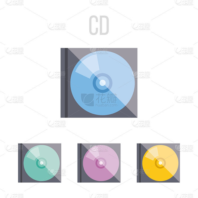 矢量 Cd 图标