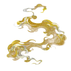 【米图网-52mitu.com】祥云 敦煌 鎏金 中式 元素 液体 高端 奢华古风鎏金烟云