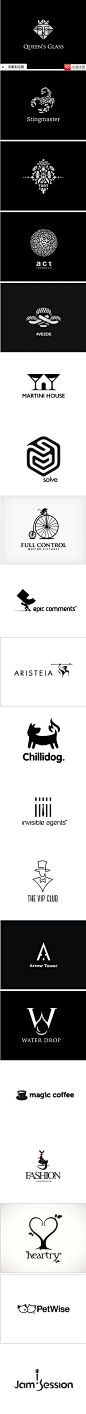 19个黑白的创意Logo设计 | 创意悠悠花园