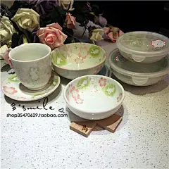 现货日本代购美浓烧手绘樱花兔子吹雪雪花釉樱花杯茶杯马克杯水杯-淘宝网