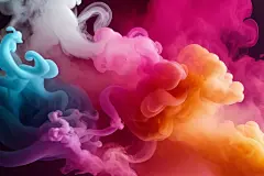 水墨烟雾渐变彩色烟雾背景图片