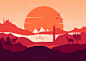 Sunset - EGYPT / FRANCE : Egypt Vector - By Amr Elshamy (hotamr)