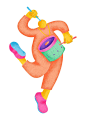 drummer png sticker colorful musician flat graphic