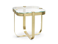 Square coffee table RING | Square coffee table by Saba Italia