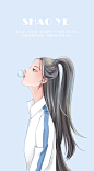 少女 插画 手绘
