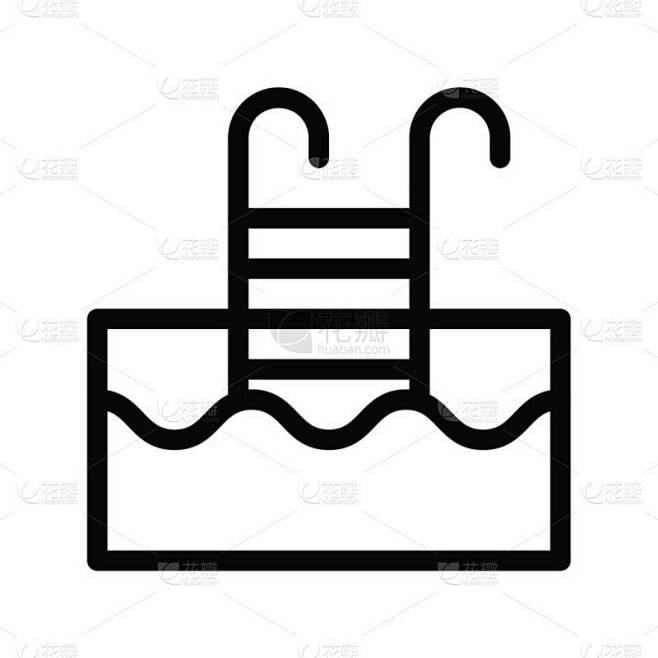 池图标，矢量说明