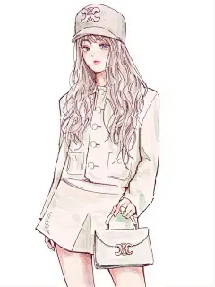 插画分享｜polo_tokki 鲜艳明亮 韩风少女_11_小艺po_来自小红书网页版