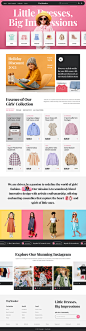 TinyWonder - Girls' Fashion Store by Andika Tata  for everteam on Dribbble