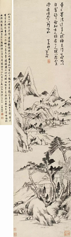 草堂话旧（采集到国画（清。朱耷）