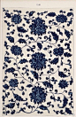 中国传统青花蓝图纹设计