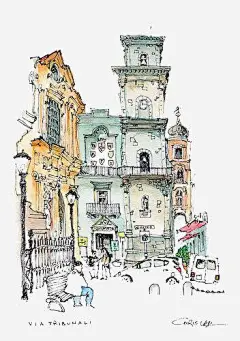 街景高清素材 卡通 复古 手绘 插画 文艺 水彩 清新 街景 免抠png 设计图片 免费下载