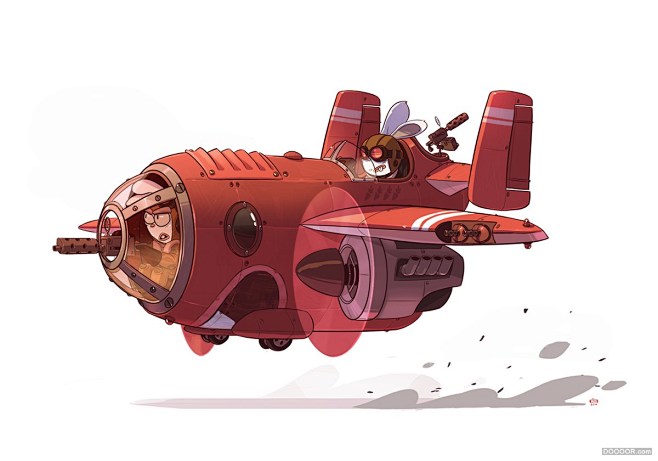 大开脑洞概念型卡通机甲战车设计idoyehimovitz26p1jpg