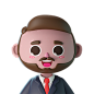 卡通3D立体可爱人物男生职业头像Q版插画模型免抠高清psd设计素材-淘宝网