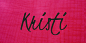Kristi Font · 1001 Fonts