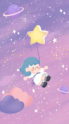 「紫色星空」系列壁纸。

（via @kuercom ） ​​​​