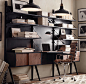 1950s Modular 4-Drawer Desk System : Restoration Hardware's 1950s Modular 4-Drawer Desk System:Organize space the modern, modular way with components that create a home office complete with storage and display. Inspired by designs from the 20th century, t