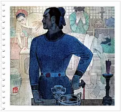 倩女幽魂--中国画家杨文仁彩色连环画《聂小倩》作品赏析_宁采臣 : 倩女幽魂--中国画家杨文仁彩色连环画《聂小倩》作品赏析 《聂小倩》是蒲松龄小说集《聊斋志异》中的一则鬼故事。蒲松龄笔下的聂小倩美丽善良，秀才宁采臣正直豪爽，侠客燕赤霞肝胆照人，故事颂扬了不爱美女金…