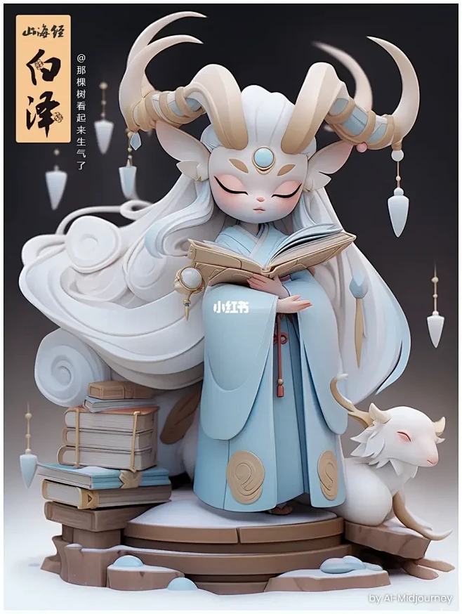 Ai山海经白泽尝试-花瓣网