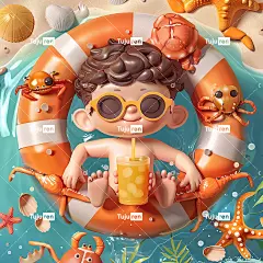 暑假快乐夏季阳光度假水上乐园海报
