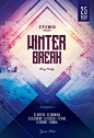 Winter Break Flyer Template (Download PSD file $9)