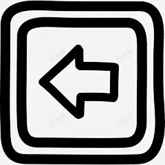 左键带箭头的手绘符号图标高清素材 用具 免费下载 页面网页 平面电商 创意素材 png素材