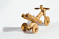 竹制儿童玩具车
