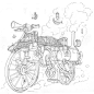 Scratchboard Drawings for Steamworks Beer Labels on Behance