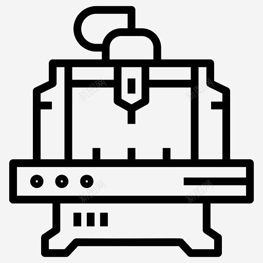 数控铣床切割机工业加工机 铣床 icon 图标 标识 标志 UI图标 设计图片 免费下载 页面网页 平面电商 创意素材