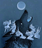 插画分享/复古狼孩篇 - 小红书