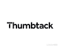 在线服务平台Thumbtack logo_LOGO大师官网|高端LOGO设计定制及品牌创建平台