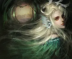 鬼sa  的插画 纯色系列——绿