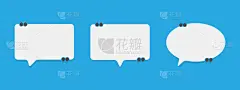 计算机图标,对话气泡框,矢量,平坦的,设计,布置