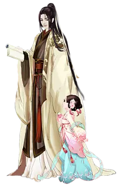 【免抠素材】PNG手绘美女帅哥人物素材 17