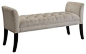 Stewart Microfiber Upholstered Bench modern bedroom benches