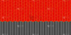 abstract hexagonal background 3d