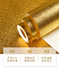 莱诺壁纸 金箔纸材质吊顶天花板金色墙纸 酒吧KTV背景墙PVC壁纸-tmall.com天猫