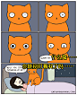 汤主Cat Vs Human画了一组小漫画：只有跟猫生活在一起的人，才懂的一些事……