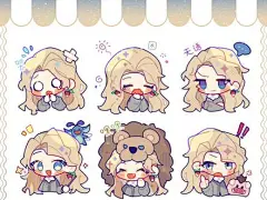 第41集：#哈利波特魔法觉醒 #哈利波特手游 #表情包 #卢娜洛夫古德 #绘画 画了一套小仙女的表情包，可以随意取用w