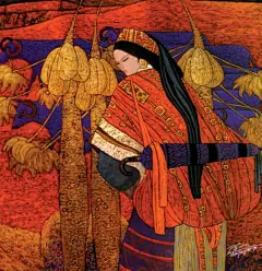 《云南桃花源…【重彩画欣赏】》
