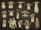 Mushrooms, Maxim Emeliyanov : Design research based on one of my favorite creatures in Dark Souls.