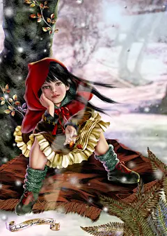 花间的小精灵插画作品（一）优秀作品欣赏_设计灵感欣赏