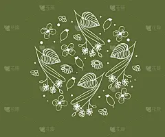 涂鸦风格，矢量图案。