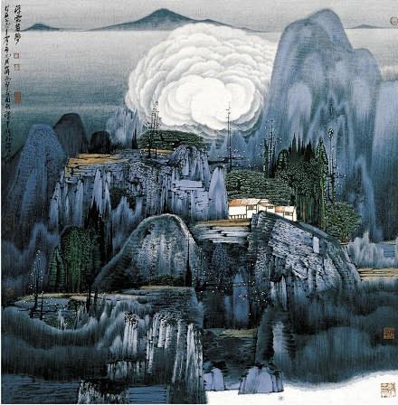 薛亮山水画