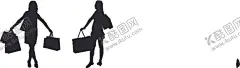 时尚购物女人 【酷图网】时尚购物女人,欢乐购,购物人物,人物剪影,剪影,女人,女性,手绘,淡彩,矢量,购物,手提袋,矢量人物