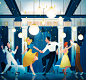 40s Character Charlestone dancing Fashion  jazz jazzclub party tuxedo