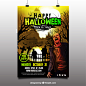 Halloween Party Posters I  Designed for Freepik : Halloween Party Posters