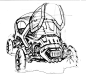 Sketch of a vehicle by designer Spencer Nugent