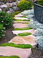 Walkways in the garden: