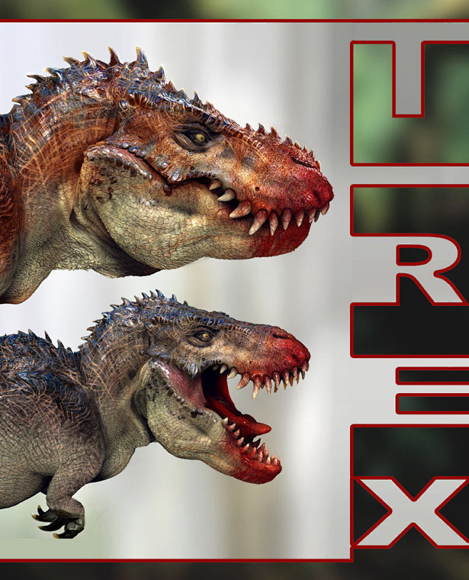 t-rex zbrush by nebe...