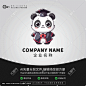 熊猫毕业季LOGO卡通动物